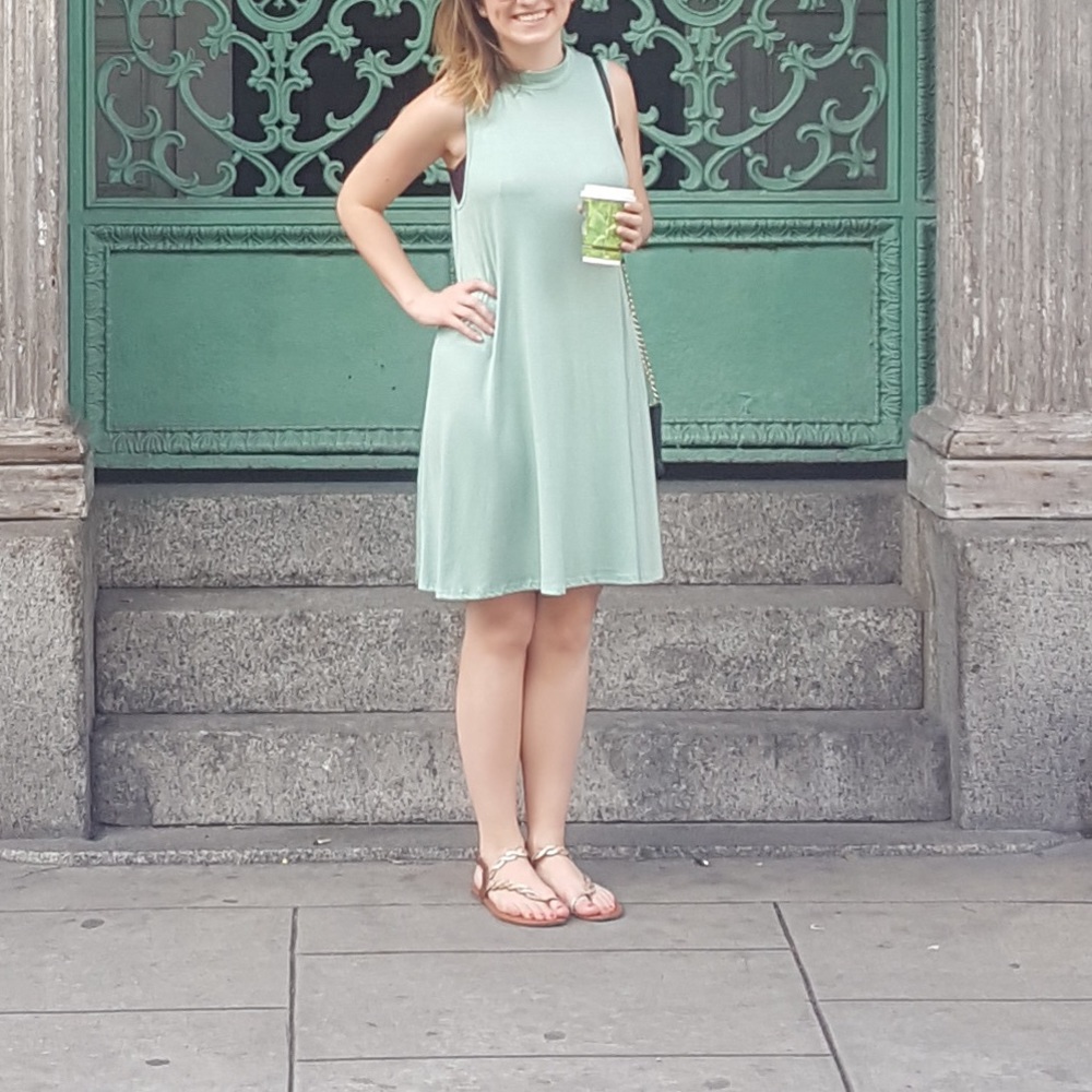 Seafoam tank dress
